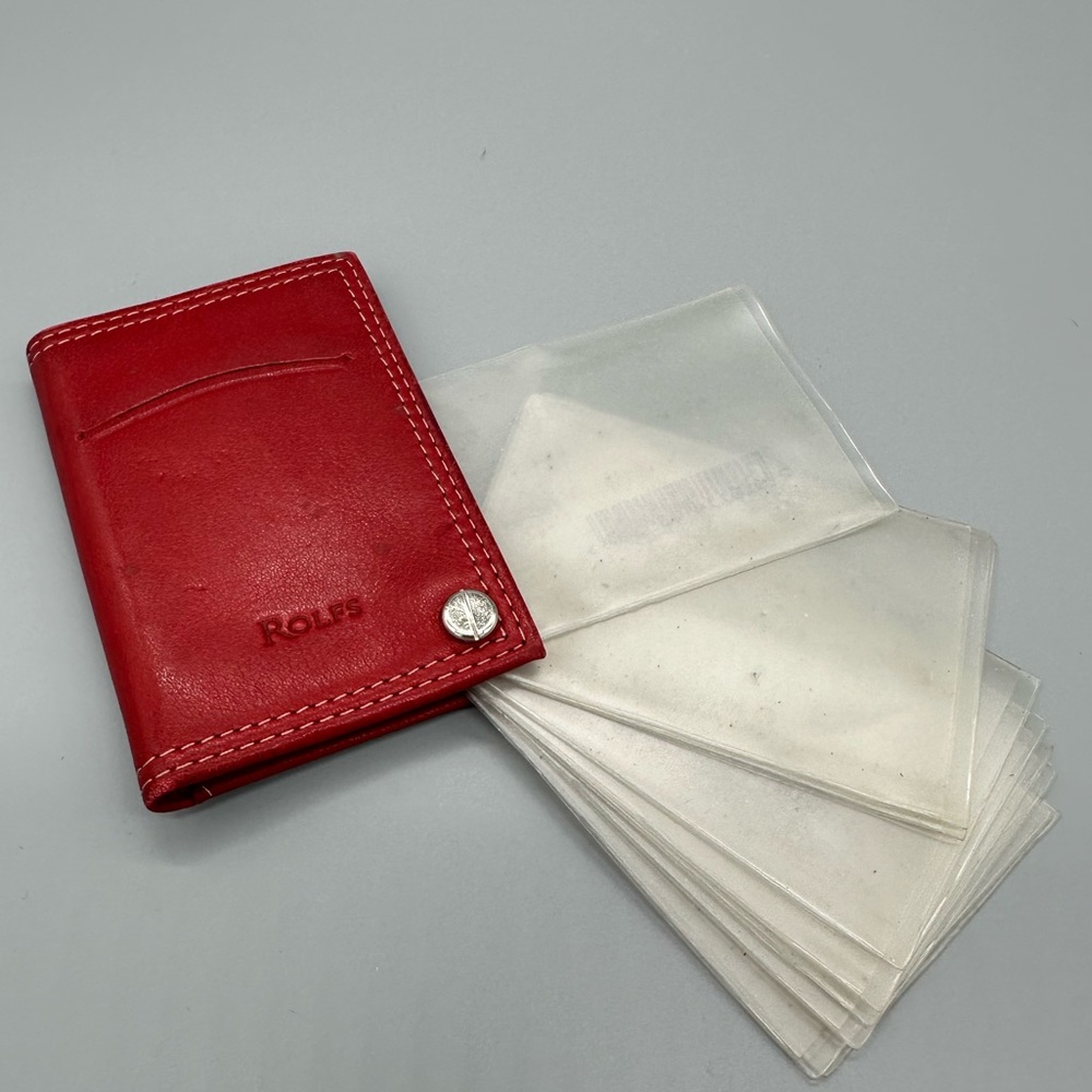 Rolfs Bags Vintage Red Leather Swing Wallet